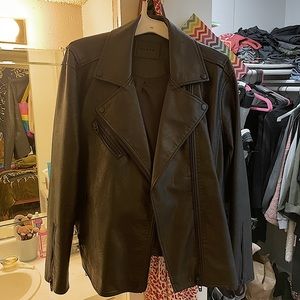 Black moto jacket